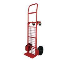 Red Steel and Polyethylene Convertible Hand Truck 383510