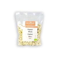 revital whole foods organic cashew nuts whole 500gr