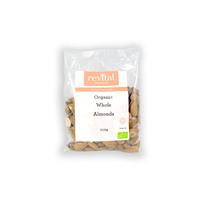 revital whole foods organic almonds whole 250gr