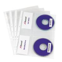 Rexel Nyrex Clear CDDVD Pockets Pack of 5 2001007