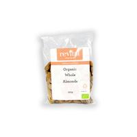 revital whole foods organic almonds whole 125gr