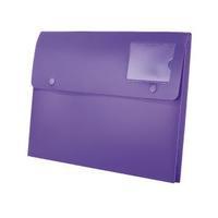 Rexel Joy Expanding Popper Wallet Perfect Purple Pack of 5 2104218