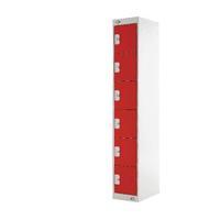 Red Door 450mm Deep Six Compartment Locker MC00071