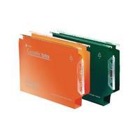 Rexel Crystalfile Extra Lateral File 30mm Green Pack of 25 3000122