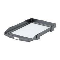 Rexel Agenda 35mm Classic Letter Tray Stackable Charcoal Single 25200