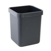 Rexel Agenda 28L Waste Bin Charcoal 25671