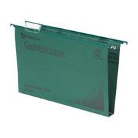 rexel crystalfile classic a4 suspension file manilla 30mm green 1 x