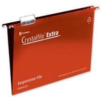 Rexel Crystalfile Extra Foolscap Polypropylene Suspension File 15mm