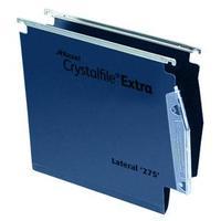 Rexel Crystalfile Extra Lateral 275 15mm Polypropylene V-Base Lateral