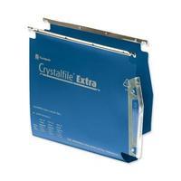 Rexel Crystalfile Extra 275 50mm Polypropylene Square-Base Lateral