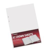 Rexel Twinlock 3C Crown Sheets Plain Pack of 100 75840