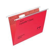 rexel crystalfile classic foolscap manilla suspension file v base 15mm