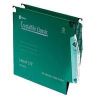 Rexel Crystalfile Classic 275 Lateral File 15mm Green - 1 x Pack of 50