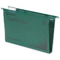 rexel crystalfile classic complete 30mm a4 green suspension file pack