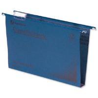 Rexel Crystalfile Classic Complete 30mm Foolscap Blue Suspension File