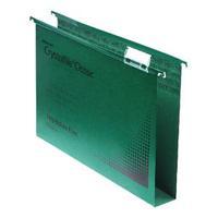 rexel crystalfile extra green 30mm lateral file pack of 25 70640