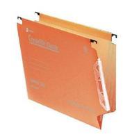 rexel crystalfile classic orange 15mm lateral file pack of 50 70671