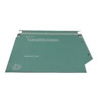 Rexel Crystalfile Classic Lateral 330 Suspension Files 500 Sheet Green