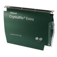 Rexel Crystalfile Extra Green 50mm Lateral File Pack of 25 71763