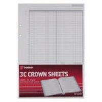 Rexel Crown 3C F1 Double Ledger Refill Sheets Pack of 100 75841
