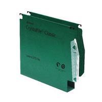 rexel crystalfile classic lateral file 30mm green pack of 50 78654