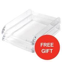 Rexel Nimbus A4 Letter Tray and Magazine Rack Ref 2101504 FREE Pencil