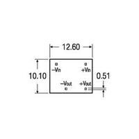 RECOM RN-2412S/P 1.25W DC/DC Converter RN-2412S/P 12 V 104 mA 1.25 W