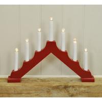 redchristmas candle bridge light battery powered by premier