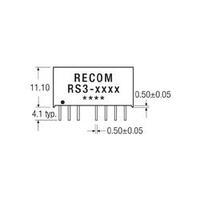 RECOM RS3-2405S RS3-2405S 3W DC/DC Converter RS3-2405S 18 - 36 Vdc 5 Vdc 600 mA 3 W