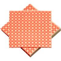 Red & Yellow Check Paper Napkins