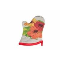 Red Nasturtium H&l Russel Oven Mitt