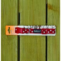 Red Dots Dog Collar Medium Size by Petface