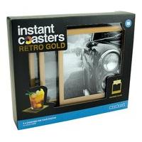 Retro Gold Instant Cup Coasters