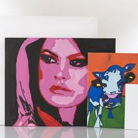 Rectangular Tuck & Roll Stretched Canvas. 300 x 400mm. Each