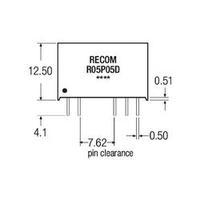 RECOM R05P05S/R8 R05P05S/R8 1 W DC/DC Converter R05P05S/R8 5 Vdc 5 Vdc 200 mA 1 W