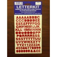Red Letters & Numbers Sticker Kit