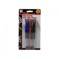 Red, Blue & Black 5 Piece High-quality Gel Ink Pen Set