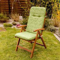 recliner cushion 120 x 50 x 6cm olive green