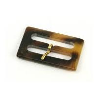 Rectangle Plastic Buckle Fastener Tortoiseshell