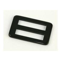 rectangle faux leather buckle fastener black