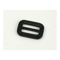 Rectangle Faux Leather Buckle Fastener Black