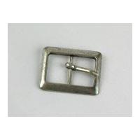 rectangle metal buckle fastener silver