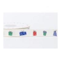 Reel Chic Christmas Presents Print Grosgrain Ribbon