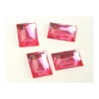 rectangle sew stick on acrylic jewels pale pink