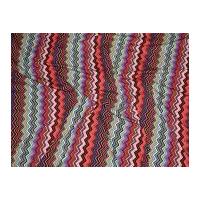 Retro Chevron Stretch Jersey Spanish Dress Fabric