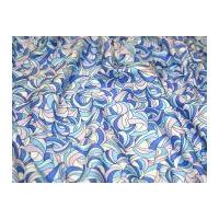 Retro Swirl Print Cotton Poplin Fabric