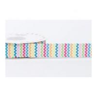 reel chic zig zag print grosgrain ribbon