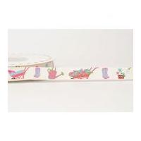 Reel Chic Garden Print Grosgrain...
