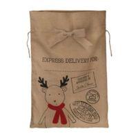 Reindeer Hessian Sack