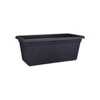 Rectangular Plastic Living Black Trough (H)27.7cm (L)59.2cm